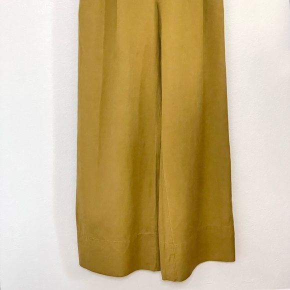Ulla Johnson Effie Wide Leg Tie Back Apron Jumpsuit Ochre 2 - Picture 9 of 16